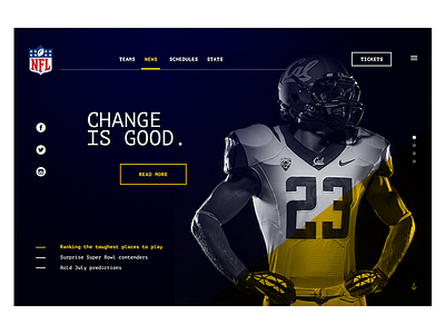 NFL Web Redesign