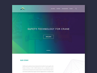 Industrial Technology Landing Page clean industry landing page minimalist redesign tech ui website white