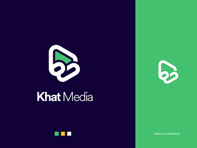 khat media app branding design icon logo minimal persian