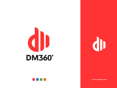 DM360 Digital marketing agency branding design logo minimal persian