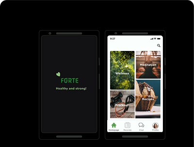 Forte app branding case design ui