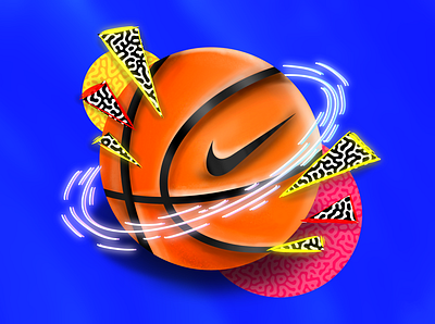 Nike | Alter Ego | Basketball | Retro | Space Jam ball basketball branding brush concept digital art graphic design illustration nike painting procreate soft brush space space jam sports