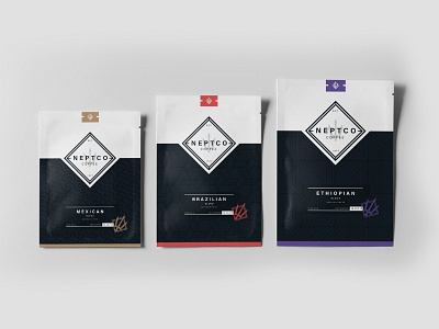 Neptco Coffee Brand branding coffee design logo packaging tea