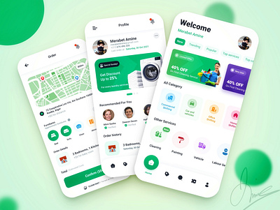 Cleaning Service App 🧹🧴 android app android design cleaning design ui ux