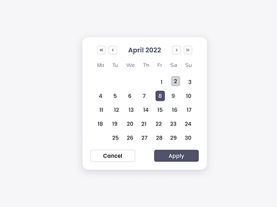 Daily UI #038 Calendar