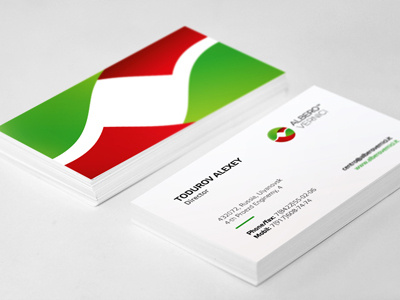 A&V Card branding business card corporate identity logo style