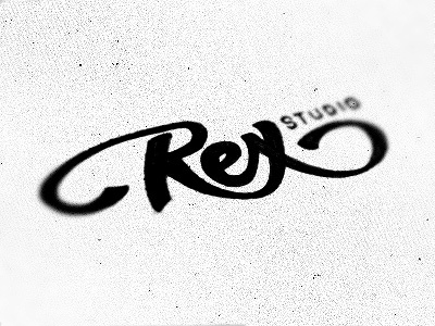 Rex calligraphy hand made handwritten lettering logo rex