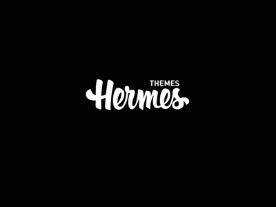 Hermes hand hermes lettering logo made type