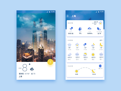 Weather App Design material design ui design