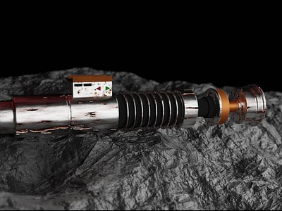 luke's rust lightsaber