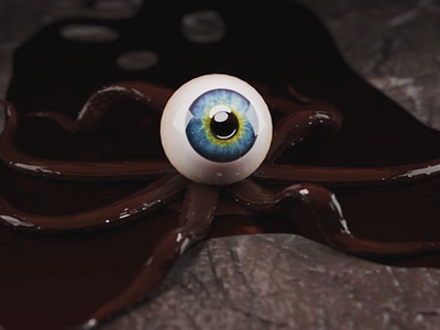 Octopus eye 3d blender character horror