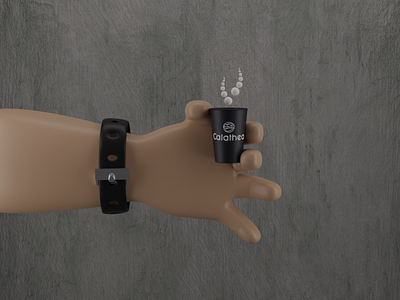 hand on glass 3d animation blender branding design graphic design illustration