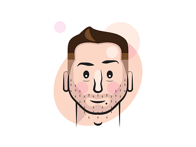 Self Portrait 01 character design digital face illustration illustrator profile vector