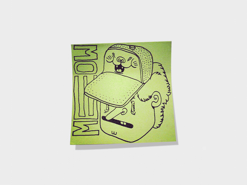 Post-it notes illustrations