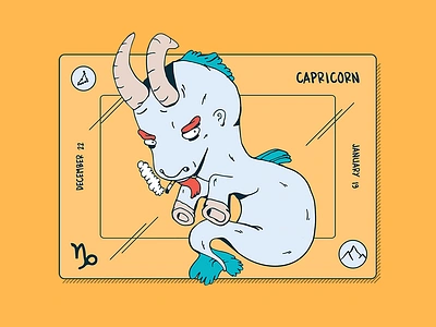 Capricorn astrology characters illustrations shop supremeninja totebags website