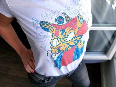 Vinyl cat boobs cat colorful illustration illustrator product supremeninja t shirt