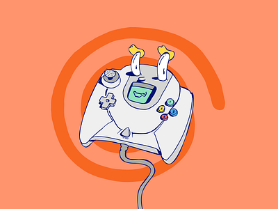 Dreamcast :D character art controller dreamcast illustration sega supremeninja videogames