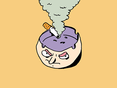Angry Ashtray angry design dessin illustration smoke supremeninja
