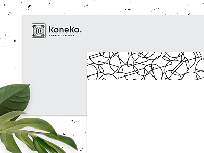 Koneko Stationary branding cosmetic k logo stationary tattoo