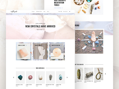 Crystal Shop Homepage crystal homepage retail shop