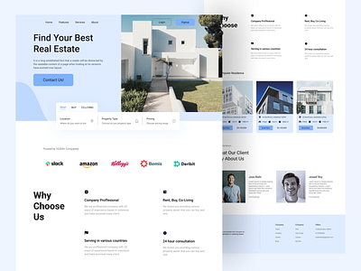 Real Estate Landing Page architecture landing page design property design website property landing page website property search landing page real estate homepage real estate landing page real estate landing page design real estate market landing page real estate ui real estate website real estate website header ui ux