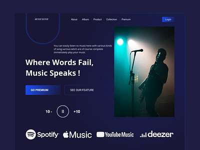 Music Landing Page