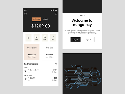 BangalPay Mobile App app design bangalpay mobile app bangking mobile apps branding design finance mobile app illustration ios app mobile app mobile bangking app online bangking app ui ux wallet mobile app