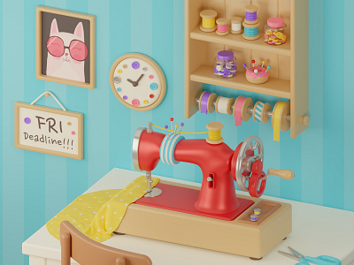 Cute sewing room 🧵