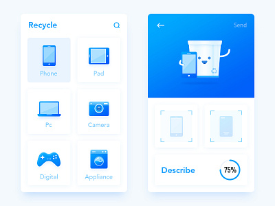 Recycle app ps recycle ui ux