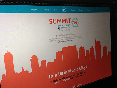 Summit 14 Conference Website conference modern website