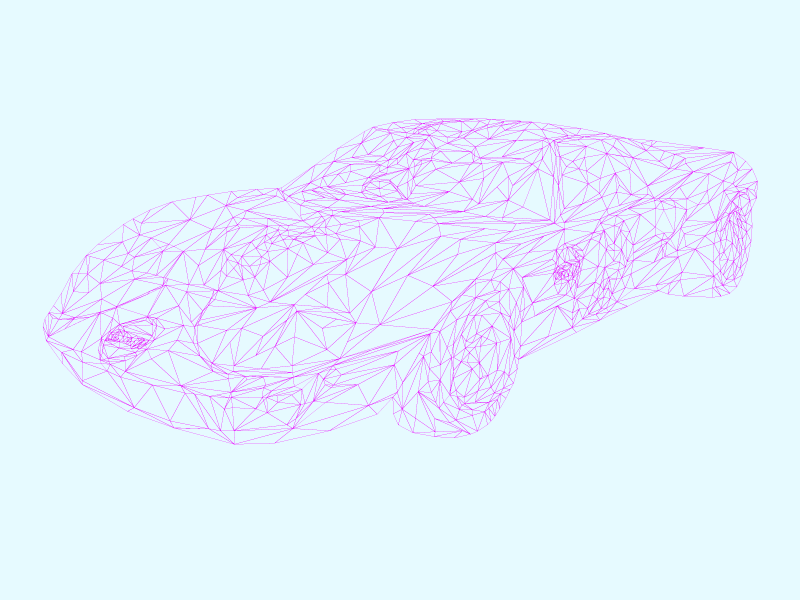 Ford GT40 Progression cars illustration polygons