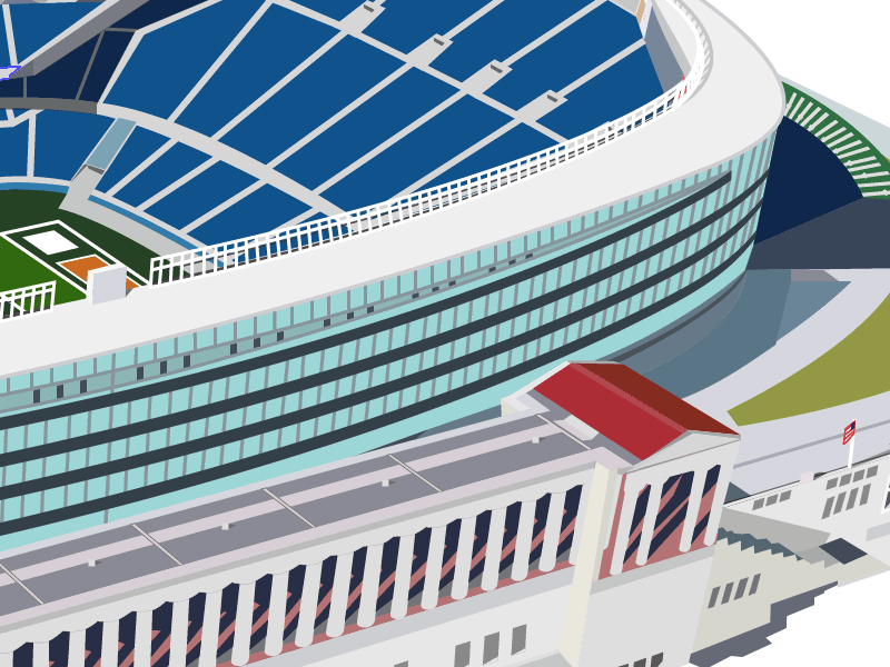 Guess the Stadium flat football illustrations nfl stadiums