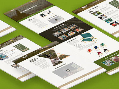 Kermit Chair Website Pages isometric multiple pages subpages website