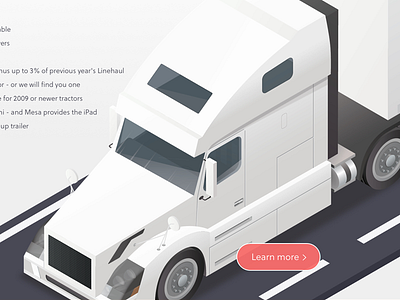 Mesa Truck Illustration illustrations isometric minimal website