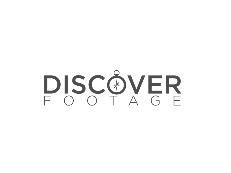 Discover Footage Logo Reveal [gif] 2d animation 2d illustration compass discover logo logo animation motion reveal text untime