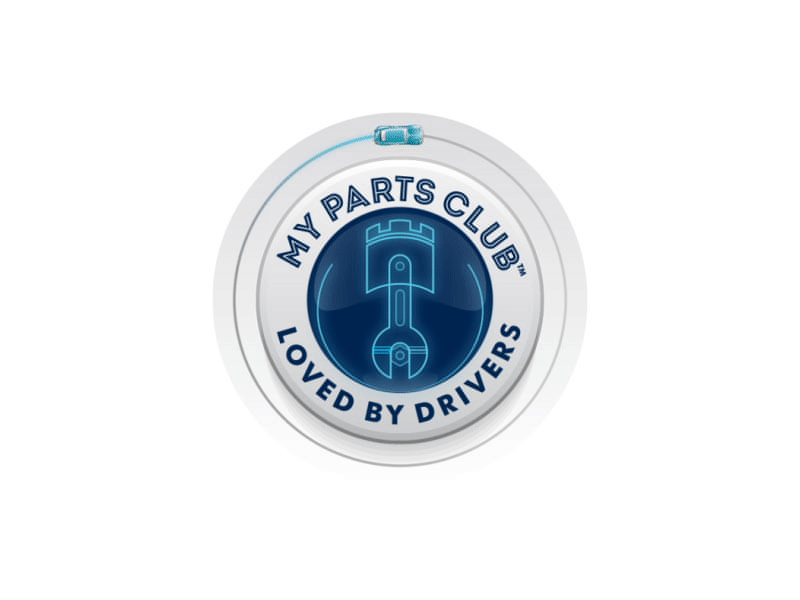 My Parts Club Logo Animation and Loader [gif] animation car circle intro loader logo logo animation logo reveal neon pendulum untime