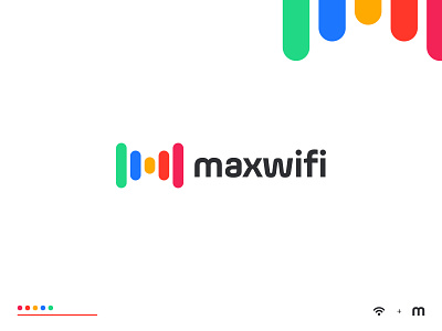 Maxwifi branding letter logo lettermark logo logo designer logo maker logo mark logo marks logodesign m logo m modern logo modern logo only1mehedi picox wifi wifi app logo wifi icon wifi logo wifi m logo