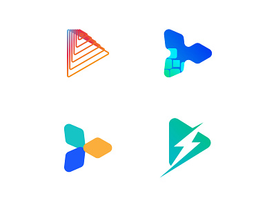 Play Logo Collection arrow audio branding entertainment icon logo logo design logo mark logomark media music only1mehedi picox platform play symbol tech technology video