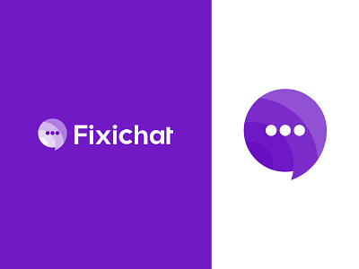 Fixichat Logo design - chat logo design branding chat chat app chat icon chat logo circle design illustration lettermark logo logo design logo designer logo maker logo mark message modern logo online only1mehedi picox talk