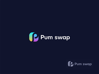 Pum swap Logo Design Branding - Unused Package app logo branding design ecommerce gradient illustration lettermark logo logo design logo identity logo mark logos logotype modern logo only1mehedi p p letter logo p logo picox ui