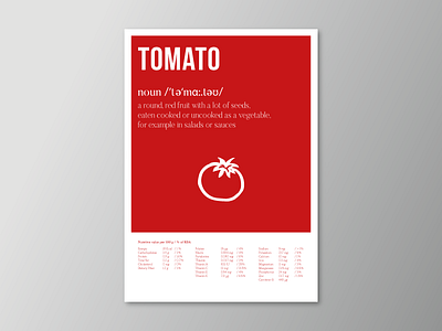 The Tomato - What's in it for me?! facts healthy illustration nutrition poster red tomato vegetable vegetables