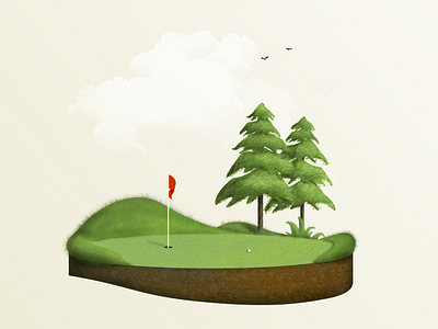 Floating Golf - Green Tree 2