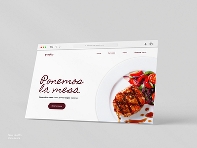 Daily UI 3: Landing page app dailyui design figma graphic design restaurant ui ux