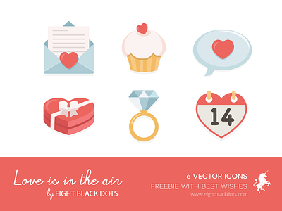 Valentine’s Day freebie 14 box cake free freebie gift heart icons love ring valentines day