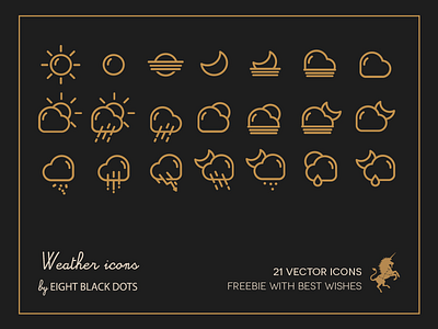 Weather Freebie ebdots eight black dots free freebie icons vector weather