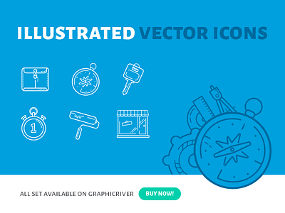 Free Illustrated Vector Icons