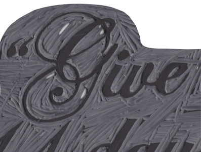 'Give us our eleven days back', project. font lino print typography