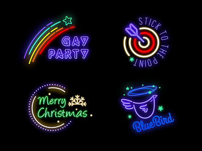 Neon Badges