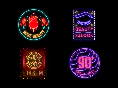 Neon Badges