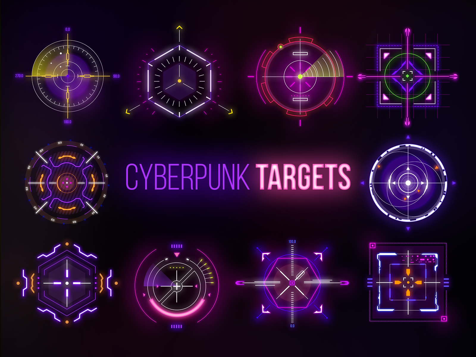 Cyberpunk hud elements for after effects фото 27